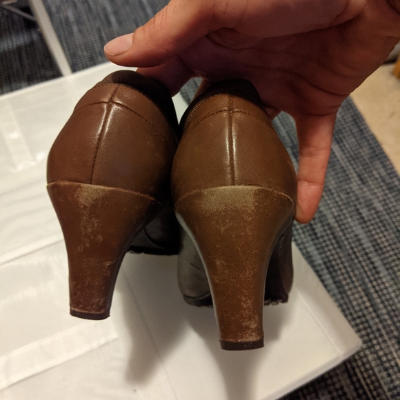 Vintage brown platform heels 8 - Picture 6 of 11